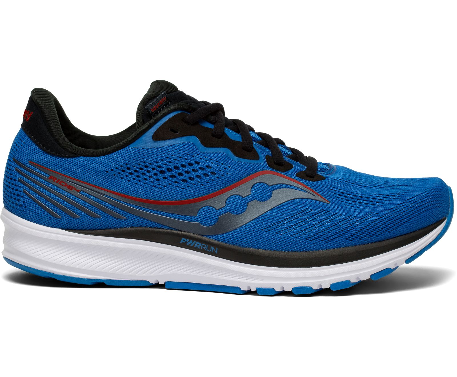 Men\'s Saucony Ride 14 Running Shoes Blue / Black | Singapore 542CTVE